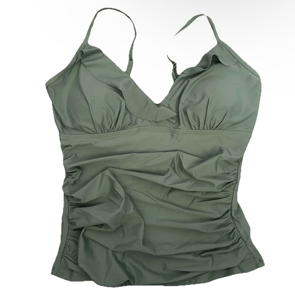 2 Women’s Tankini Tops Size Large 12/14 - Picture 1 of 9